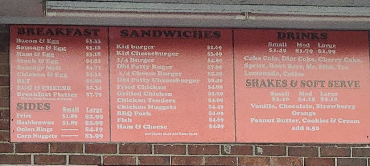 Ralph’s Burger House Menu - Image 1