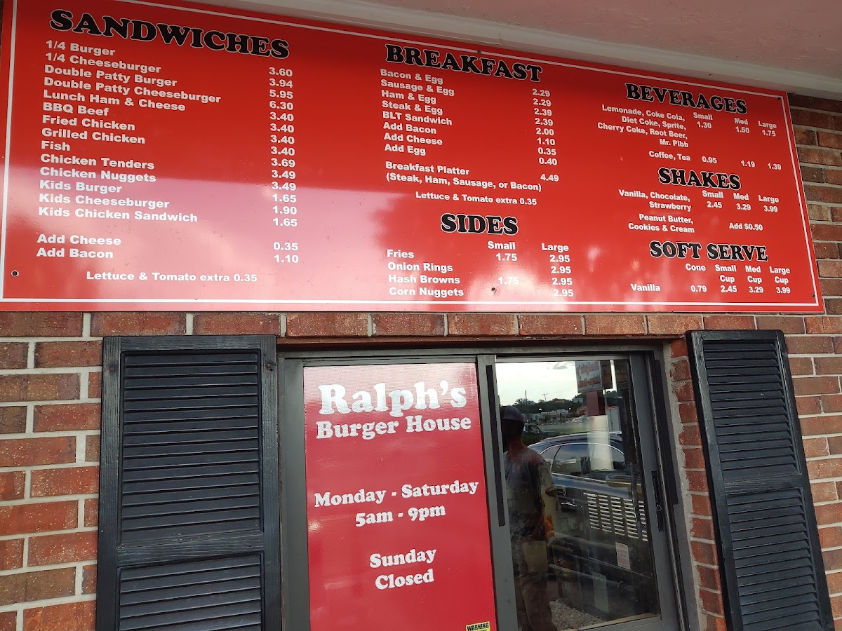 Ralph’s Burger House Menu - Image 2
