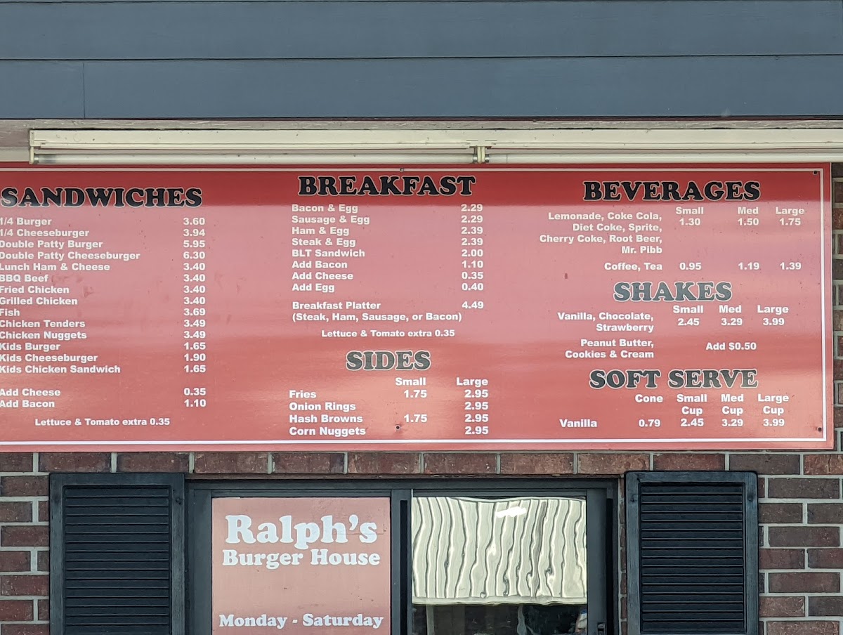 Ralph’s Burger House Menu - Image 5